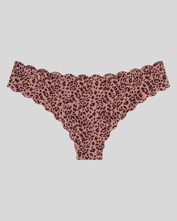Leopard Print Scallop Bikini Panty