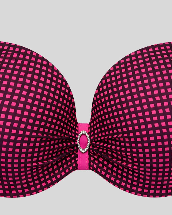 Pink Pixel Soft Push-Up Bra