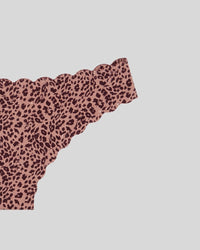 Leopard Print Scallop Bikini Panty