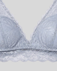 Silver Mist Lace Lingerie Set