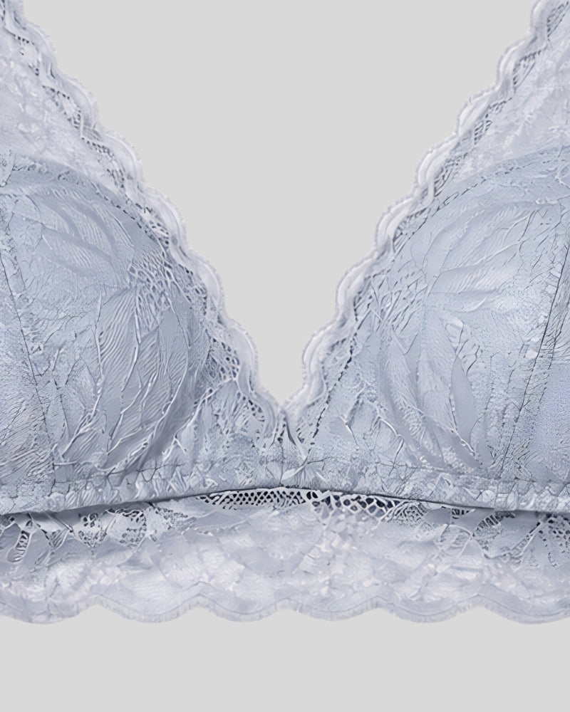 Silver Mist Lace Lingerie Set