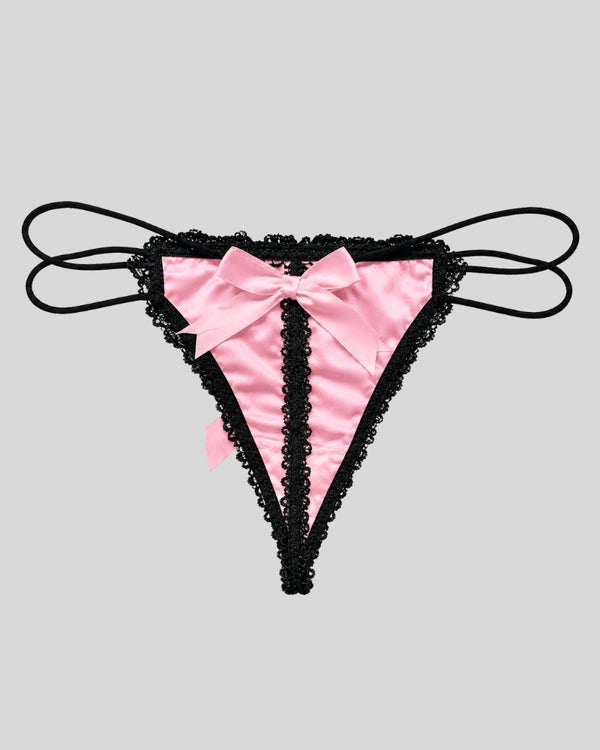 Blush Elegance Lace Thong