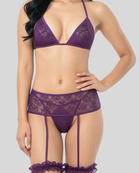 Royal Plum Lace Set