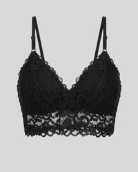 Black Floral Lace Bralette