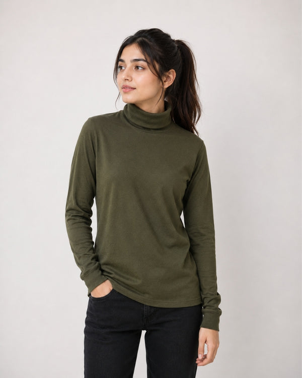 Olive Élan Turtleneck