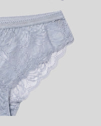 Silver Mist Lace Lingerie Set