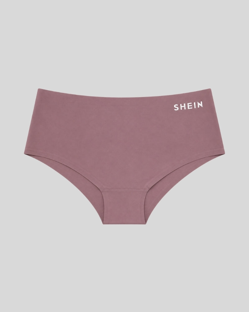 Dusty Rose Seamless Logo Bikini Panty