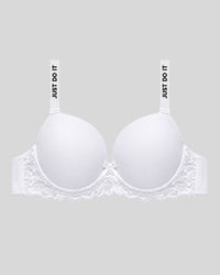 Just Do It Snow Lace Bra