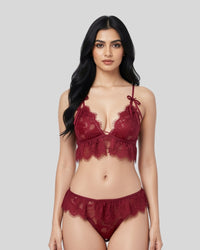 Ruby Lace Bralette Set