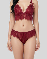 Ruby Lace Bralette Set