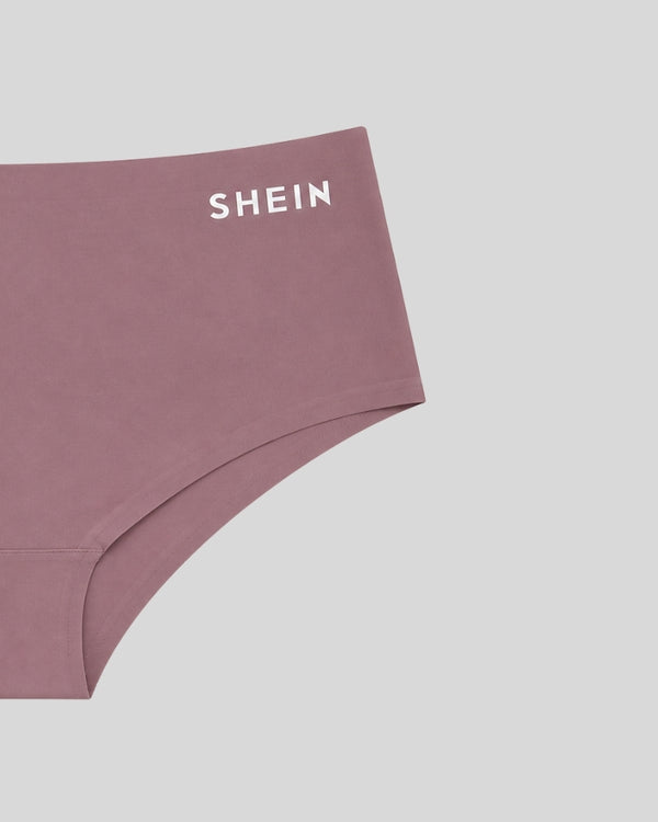 Dusty Rose Seamless Logo Bikini Panty