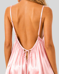 Blush Pink Satin Lace Nightdress