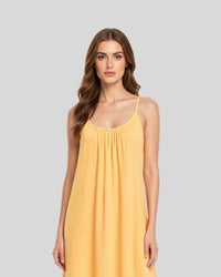 Nude Beige Flow Maxi Dress