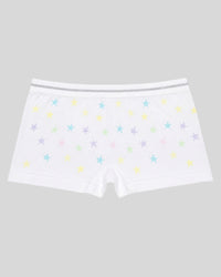 Pastel Star Print Girls Boxer Shorts