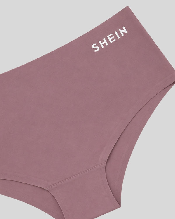 Dusty Rose Seamless Logo Bikini Panty