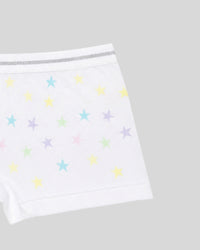 Pastel Star Print Girls Boxer Shorts
