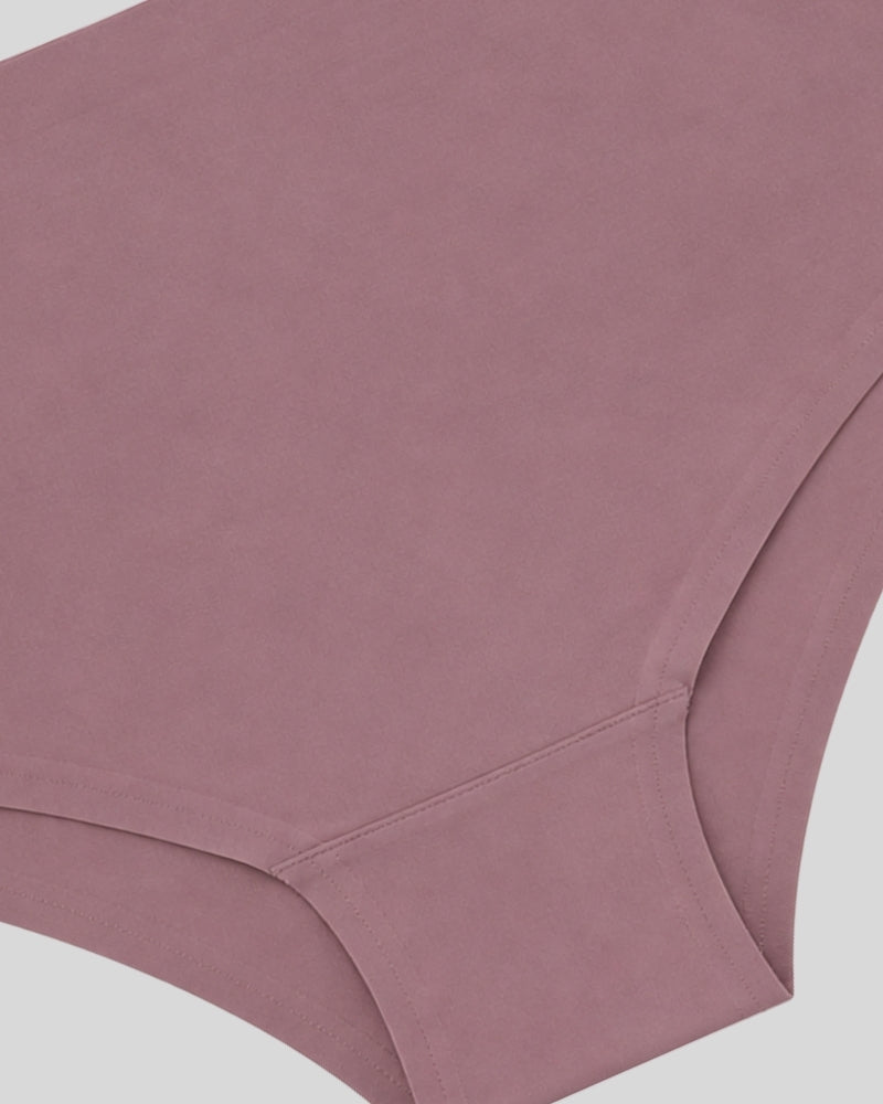 Dusty Rose Seamless Logo Bikini Panty