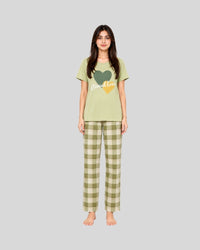 Eternal Love Half Sleeve Printed PJ Set