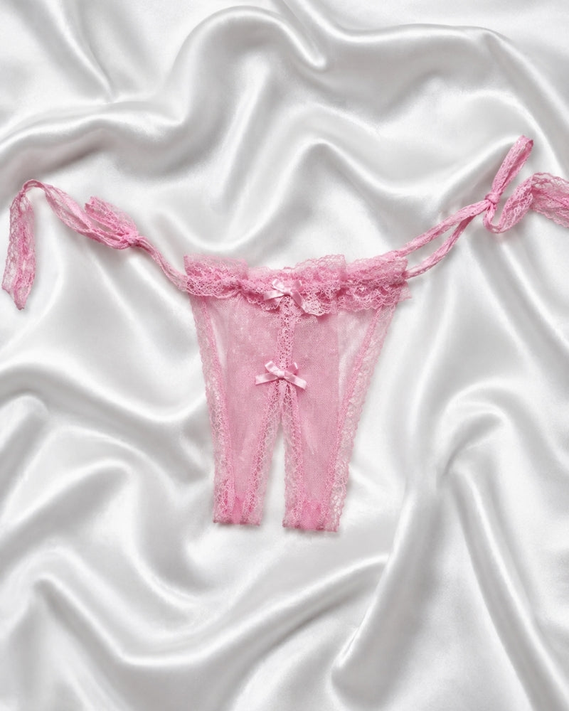 Blush Bloom Lace Tie-Side Panty