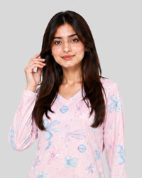 Multi Ribbon Printed PJ Set