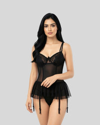 Noir Elegance Bodysuit