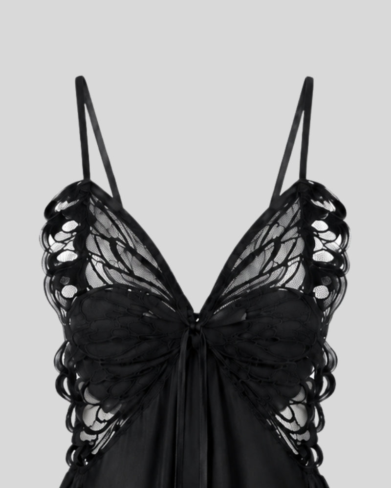 Noir Muse Lace Dress